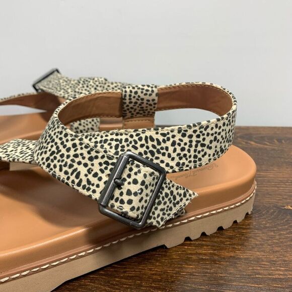 Universal Thread Women's Animal Print Platform Strappy Sandals Brown Size 11 - Picture 4 of 8